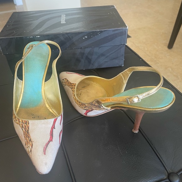 VINTAGE ROBERTO CAVALLI HEELS - Picture 2 of 10